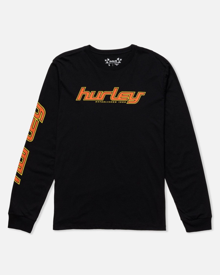 トップス Hurley for RHC Logo Long Sleeve Tee Men's Long Sleeve T-Shirts & Knit Tops – Hurley